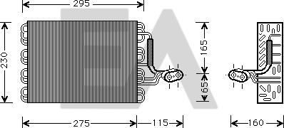 EACLIMA 43B77003 - Évaporateur climatisation droxauto.com