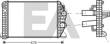 EACLIMA 36A45001 - Intercooler, échangeur droxauto.com