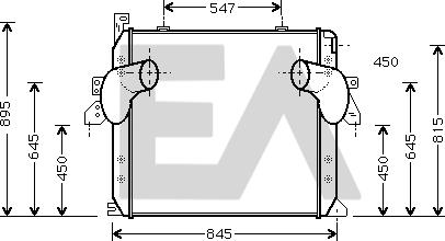 EACLIMA 36A45003 - Intercooler, échangeur droxauto.com