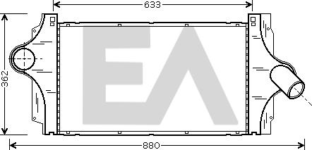 EACLIMA 36A60005 - Intercooler, échangeur droxauto.com