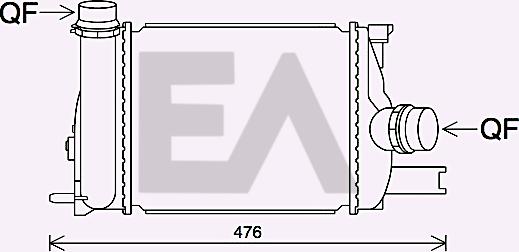 EACLIMA 36A60017 - Intercooler, échangeur droxauto.com