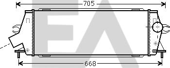 EACLIMA 36A60036 - Intercooler, échangeur droxauto.com