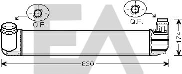EACLIMA 36A60031 - Intercooler, échangeur droxauto.com