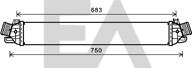 EACLIMA 36A03005 - Intercooler, échangeur droxauto.com