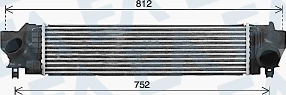 EACLIMA 36A07040 - Intercooler, échangeur droxauto.com