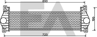EACLIMA 36A20002 - Intercooler, échangeur droxauto.com
