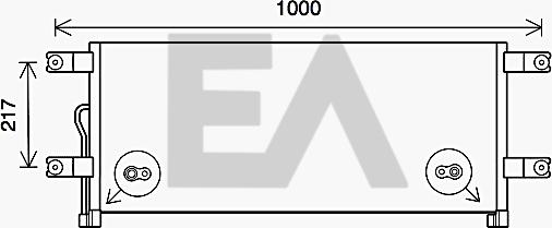 EACLIMA 30C45005 - Condensateur, climatisation droxauto.com