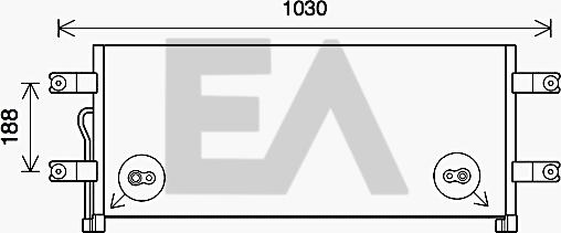 EACLIMA 30C45006 - Condensateur, climatisation droxauto.com