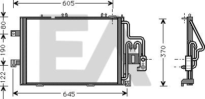 EACLIMA 30C54041 - Condensateur, climatisation droxauto.com