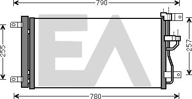 EACLIMA 30C54059 - Condensateur, climatisation droxauto.com