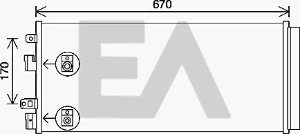 EACLIMA 30C54035 - Condensateur, climatisation droxauto.com