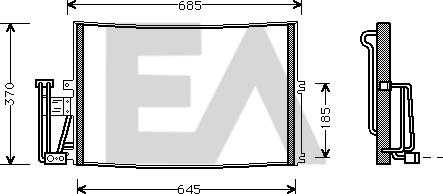 EACLIMA 30C54036 - Condensateur, climatisation droxauto.com