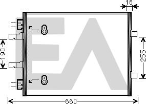 EACLIMA 30C54027 - Condensateur, climatisation droxauto.com
