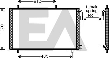 EACLIMA 30C55009 - Condensateur, climatisation droxauto.com
