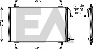EACLIMA 30C55007 - Condensateur, climatisation droxauto.com