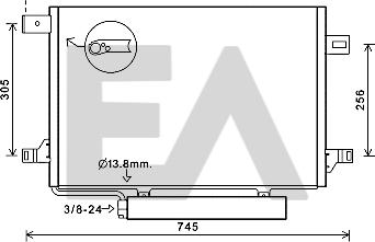 EACLIMA 30C50054 - Condensateur, climatisation droxauto.com