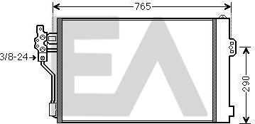 EACLIMA 30C50051 - Condensateur, climatisation droxauto.com