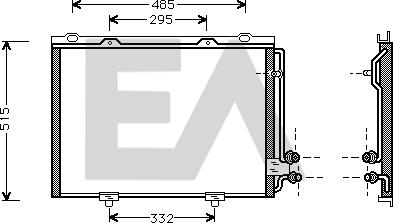 EACLIMA 30C50014 - Condensateur, climatisation droxauto.com