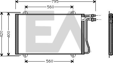 EACLIMA 30C50010 - Condensateur, climatisation droxauto.com