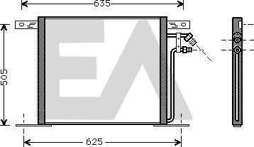 EACLIMA 30C50011 - Condensateur, climatisation droxauto.com