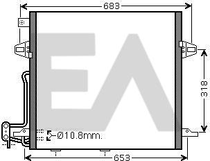 EACLIMA 30C50024 - Condensateur, climatisation droxauto.com