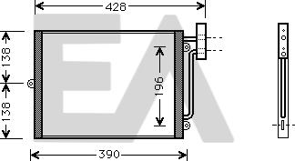 EACLIMA 30C58009 - Condensateur, climatisation droxauto.com
