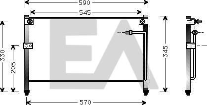 EACLIMA 30C52008 - Condensateur, climatisation droxauto.com