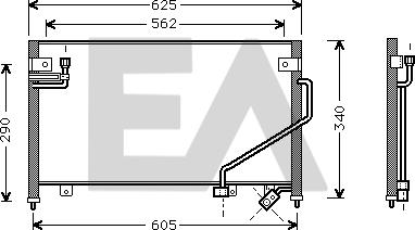 EACLIMA 30C52011 - Condensateur, climatisation droxauto.com