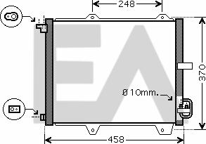 EACLIMA 30C69013 - Condensateur, climatisation droxauto.com