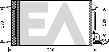 EACLIMA 30C67002 - Condensateur, climatisation droxauto.com