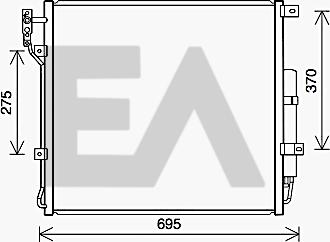 EACLIMA 30C05011 - Condensateur, climatisation droxauto.com