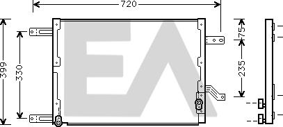 EACLIMA 30C03008 - Condensateur, climatisation droxauto.com