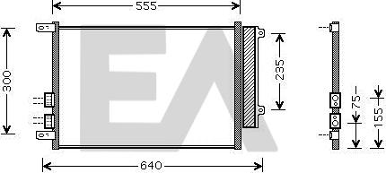 EACLIMA 30C03010 - Condensateur, climatisation droxauto.com