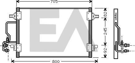 EACLIMA 30C02013 - Condensateur, climatisation droxauto.com