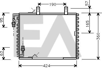 EACLIMA 30C07019 - Condensateur, climatisation droxauto.com