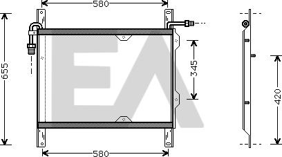 EACLIMA 30C16002 - Condensateur, climatisation droxauto.com