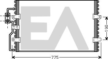 EACLIMA 30C10004 - Condensateur, climatisation droxauto.com