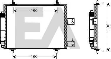 EACLIMA 30C10018 - Condensateur, climatisation droxauto.com