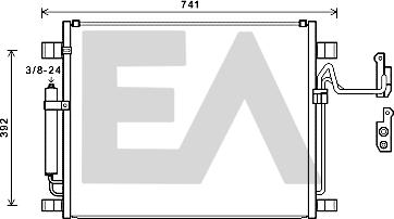 EACLIMA 30C18046 - Condensateur, climatisation droxauto.com