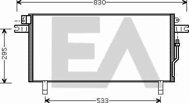 EACLIMA 30C18030 - Condensateur, climatisation droxauto.com