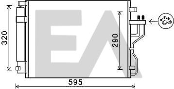 EACLIMA 30C36053 - Condensateur, climatisation droxauto.com