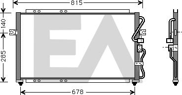 EACLIMA 30C36008 - Condensateur, climatisation droxauto.com