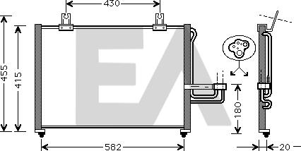 EACLIMA 30C36010 - Condensateur, climatisation droxauto.com