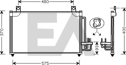 EACLIMA 30C36013 - Condensateur, climatisation droxauto.com
