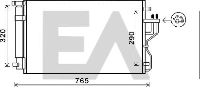 EACLIMA 30C36036 - Condensateur, climatisation droxauto.com