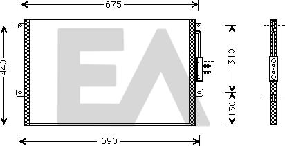 EACLIMA 30C33005 - Condensateur, climatisation droxauto.com