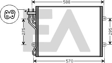 EACLIMA 30C33008 - Condensateur, climatisation droxauto.com