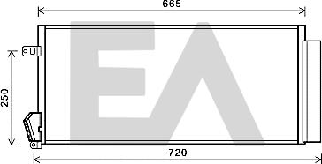EACLIMA 30C25060 - Condensateur, climatisation droxauto.com
