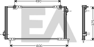 EACLIMA 30C26010 - Condensateur, climatisation droxauto.com