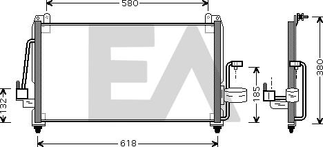 EACLIMA 30C20009 - Condensateur, climatisation droxauto.com
